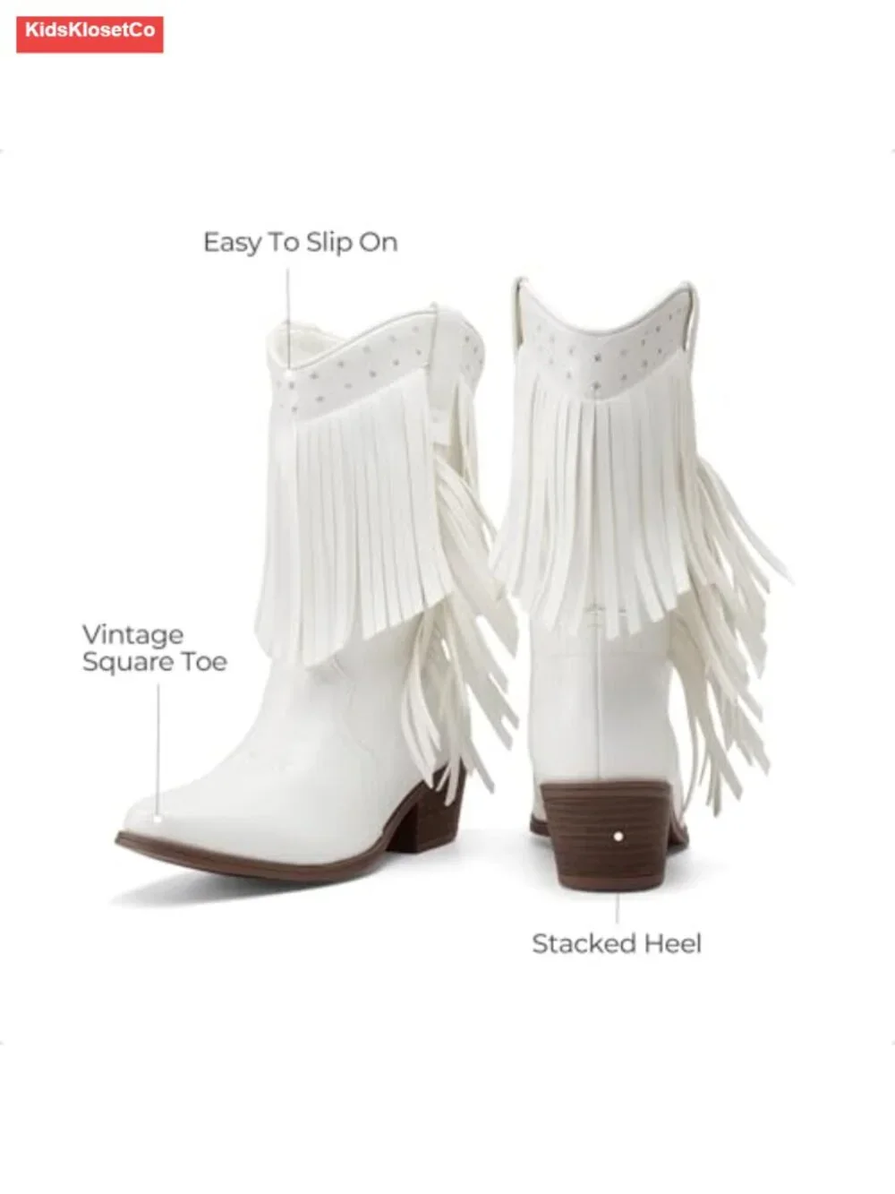 Girls Western Boots with Tassel Fringe Cowgirl Boots